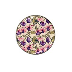 Flowers Pattern Decorative Wallpaper Scrapbooking Hat Clip Ball Marker by Ravend