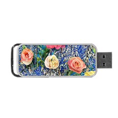 Captivating Watercolor Flowers Portable Usb Flash (one Side) by GardenOfOphir