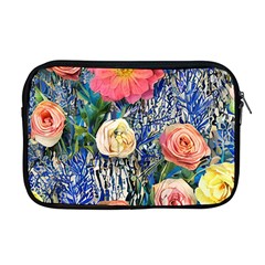 Captivating Watercolor Flowers Apple Macbook Pro 17  Zipper Case by GardenOfOphir