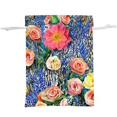 Captivating Watercolor Flowers Lightweight Drawstring Pouch (xl) by GardenOfOphir