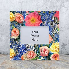 Captivating Watercolor Flowers White Box Photo Frame 4  X 6  by GardenOfOphir