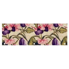 Flowers Pattern Decorative Wallpaper Scrapbooking Banner And Sign 6  X 2 