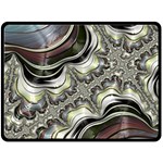 Fractal Background Pattern Texture Abstract Design Art Fleece Blanket (Large) 80 x60  Blanket Front