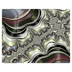 Fractal Background Pattern Texture Abstract Design Art Premium Plush Fleece Blanket (medium) by Ravend