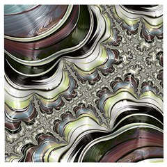 Fractal Background Pattern Texture Abstract Design Art Wooden Puzzle Square by Ravend