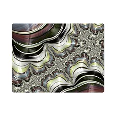 Fractal Background Pattern Texture Abstract Design Art One Side Premium Plush Fleece Blanket (mini) by Ravend