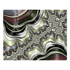 Fractal Background Pattern Texture Abstract Design Art One Side Premium Plush Fleece Blanket (large) by Ravend