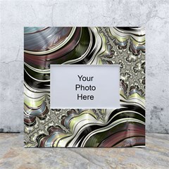 Fractal Background Pattern Texture Abstract Design Art White Box Photo Frame 4  X 6  by Ravend