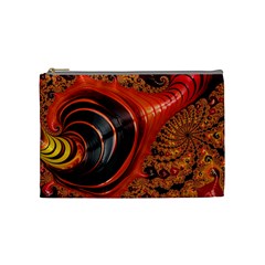 Fractal Background Pattern Texture Abstract Design Cosmetic Bag (medium) by Ravend