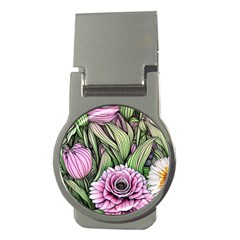 Sumptuous Watercolor Flowers Money Clips (round)  by GardenOfOphir