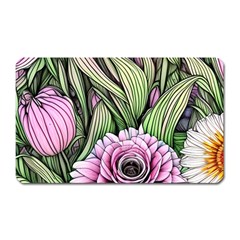 Sumptuous Watercolor Flowers Magnet (rectangular) by GardenOfOphir