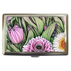 Sumptuous Watercolor Flowers Cigarette Money Case