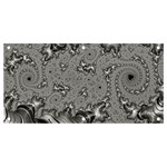 Fractal Background Pattern Texture Abstract Design Silver Banner and Sign 4  x 2  Front