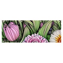 Sumptuous Watercolor Flowers Banner And Sign 8  X 3  by GardenOfOphir