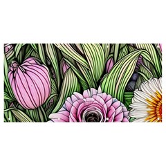 Sumptuous Watercolor Flowers Banner And Sign 8  X 4  by GardenOfOphir