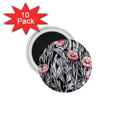 Luxurious Watercolor Flowers 1 75  Magnets (10 Pack)  by GardenOfOphir