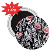 Luxurious Watercolor Flowers 2 25  Magnets (10 Pack)  by GardenOfOphir