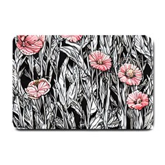 Luxurious Watercolor Flowers Small Doormat by GardenOfOphir