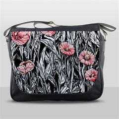 Luxurious Watercolor Flowers Messenger Bag by GardenOfOphir