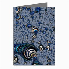 Fractal Background Pattern Texture Abstract Design Pattern Greeting Cards (pkg Of 8) by Ravend