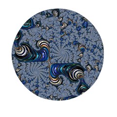 Fractal Background Pattern Texture Abstract Design Pattern Mini Round Pill Box (pack Of 5) by Ravend