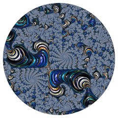 Fractal Background Pattern Texture Abstract Design Pattern Round Trivet by Ravend