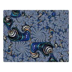 Fractal Background Pattern Texture Abstract Design Pattern One Side Premium Plush Fleece Blanket (large) by Ravend