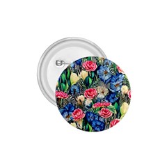 Exquisite Watercolor Flowers 1.75  Buttons