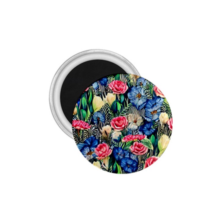 Exquisite Watercolor Flowers 1.75  Magnets