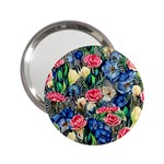 Exquisite Watercolor Flowers 2.25  Handbag Mirrors Front