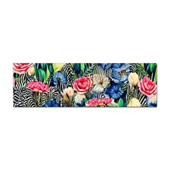 Exquisite Watercolor Flowers Sticker Bumper (10 pack)