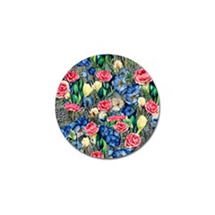 Exquisite Watercolor Flowers Golf Ball Marker (10 pack)