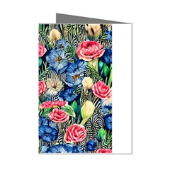 Exquisite Watercolor Flowers Mini Greeting Cards (Pkg of 8)