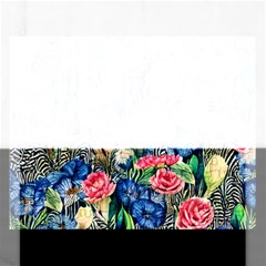 Exquisite Watercolor Flowers Rectangular Jigsaw Puzzl