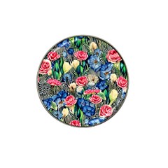 Exquisite Watercolor Flowers Hat Clip Ball Marker (4 pack)