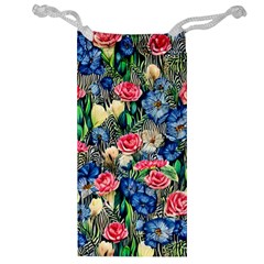 Exquisite Watercolor Flowers Jewelry Bag