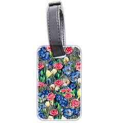 Exquisite Watercolor Flowers Luggage Tag (two sides)