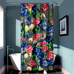 Exquisite Watercolor Flowers Shower Curtain 36  x 72  (Stall) 