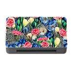 Exquisite Watercolor Flowers Memory Card Reader with CF Front