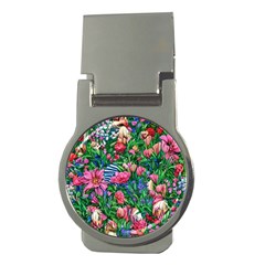 Dazzling Watercolor Flowers Money Clips (round)  by GardenOfOphir