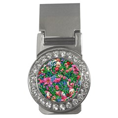 Dazzling Watercolor Flowers Money Clips (cz)  by GardenOfOphir