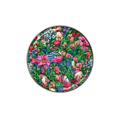 Dazzling Watercolor Flowers Hat Clip Ball Marker by GardenOfOphir