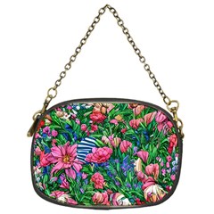 Dazzling Watercolor Flowers Chain Purse (one Side) by GardenOfOphir