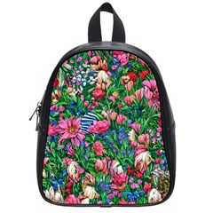 Dazzling Watercolor Flowers School Bag (small) by GardenOfOphir