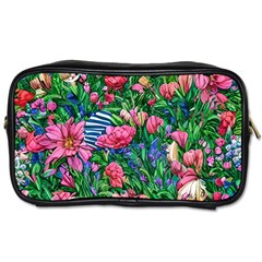 Dazzling Watercolor Flowers Toiletries Bag (one Side) by GardenOfOphir