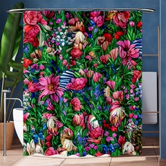 Dazzling Watercolor Flowers Shower Curtain 60  X 72  (medium)  by GardenOfOphir