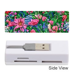 Dazzling Watercolor Flowers Memory Card Reader (stick) by GardenOfOphir