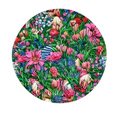 Dazzling Watercolor Flowers Mini Round Pill Box (pack Of 3) by GardenOfOphir