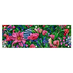 Dazzling Watercolor Flowers Banner And Sign 6  X 2 