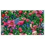 Dazzling Watercolor Flowers Banner and Sign 7  x 4  Front